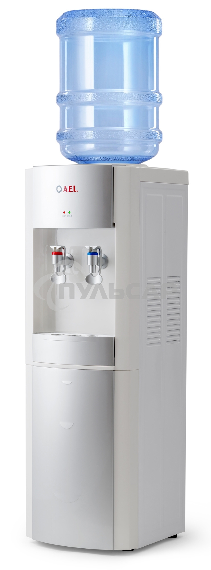 Кулер AEL LD-AEL-28 напольный электронный белый/серебристый