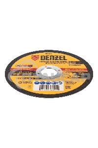 Круг отрезной по металлу Denzel WA60TBF 125х1.0х22.2мм в метал.банке, 10шт. 737610