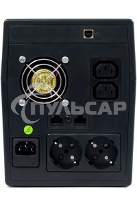 Источник бесперебойного питания SKAT-UPS 2000/1200 220В 1200Вт 2 АКБ 9А·ч внутр. меандр. стабилизация напряжения