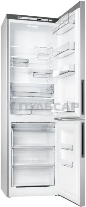Холодильник Atlant XM-4624-181 серебристый двухкамерный 228/119л морозилка снизу