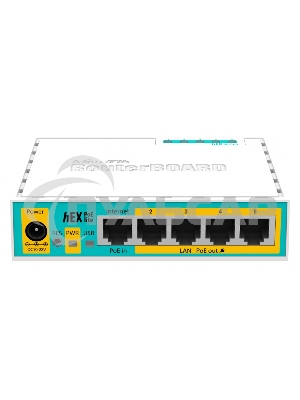 Маршрутизатор MikroTik RB750UPr2 hEX PoE lite 5x Ethernet, раздача PoE, 650 МГц ЦП, 64 МБ 5-портовый 100-Мбитный маршрутизатор с поддержкой PoE на 4-х портах