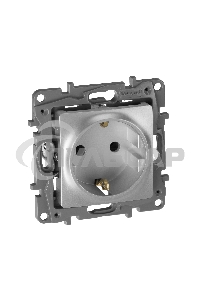 Розетка 2К+З, немецкий стандарт, винтовые зажимы, 16А, 250В~, Etika, алюминий Розетка 2К+З, немецкий стандарт, винтовые зажимы, 16А, 250В~, Etika, алюминий