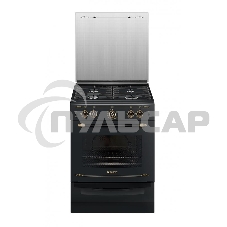 Плита газовая Gefest ПГ 6100-02 0187 черный, конфорок 4 шт, духовка 52 л, 60 см x 85 см x 60 см