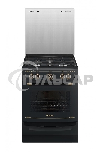 Плита газовая Gefest ПГ 6100-02 0187 черный, конфорок 4 шт, духовка 52 л, 60 см x 85 см x 60 см