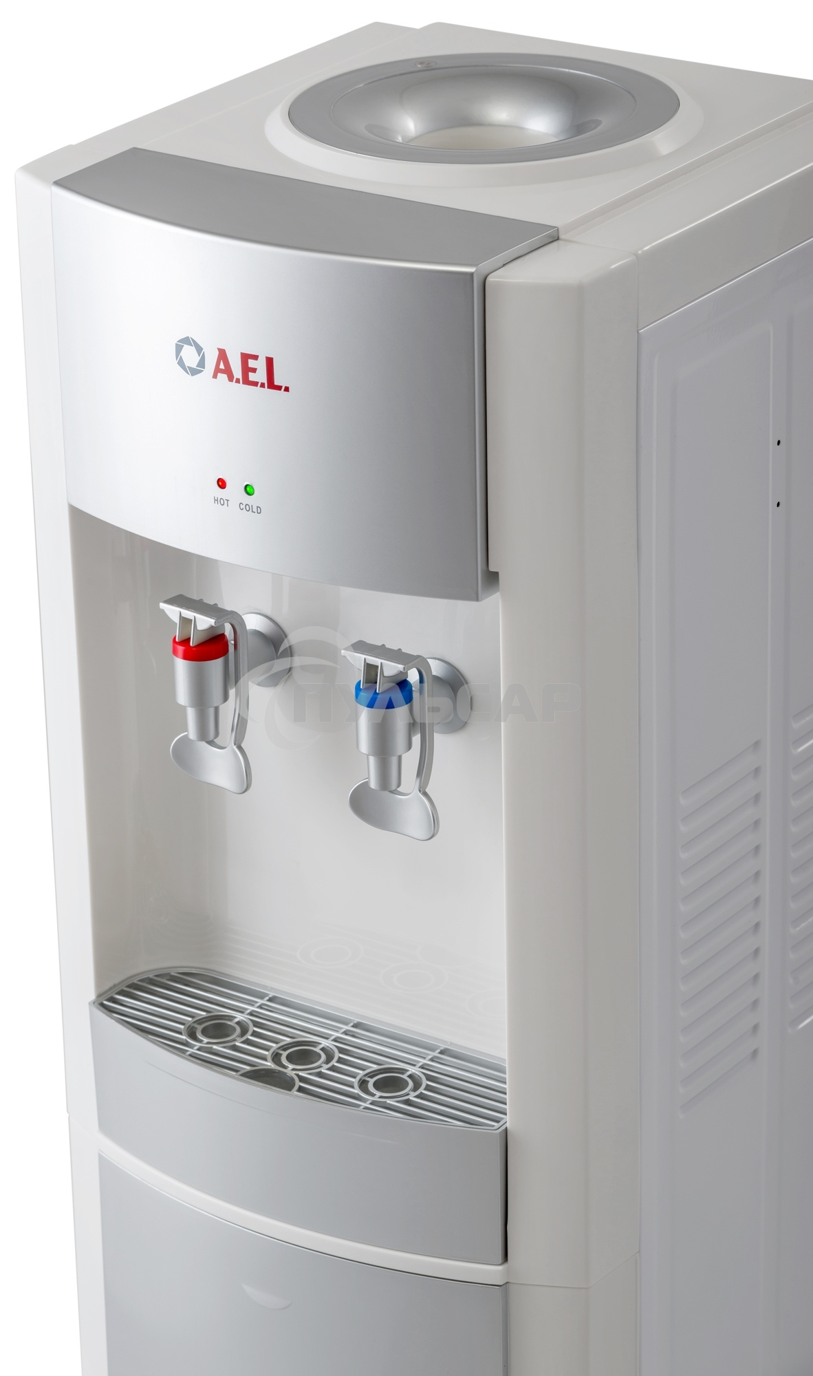 Кулер AEL LD-AEL-28 напольный электронный белый/серебристый