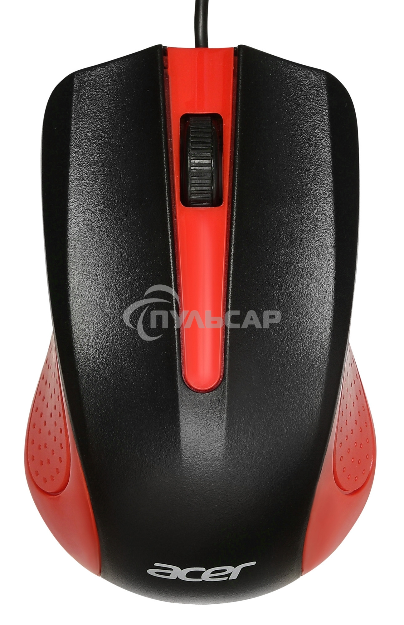 Мышь проводная Acer OMW012 черный/красный, 1200 dpi, USB, кнопки - 3