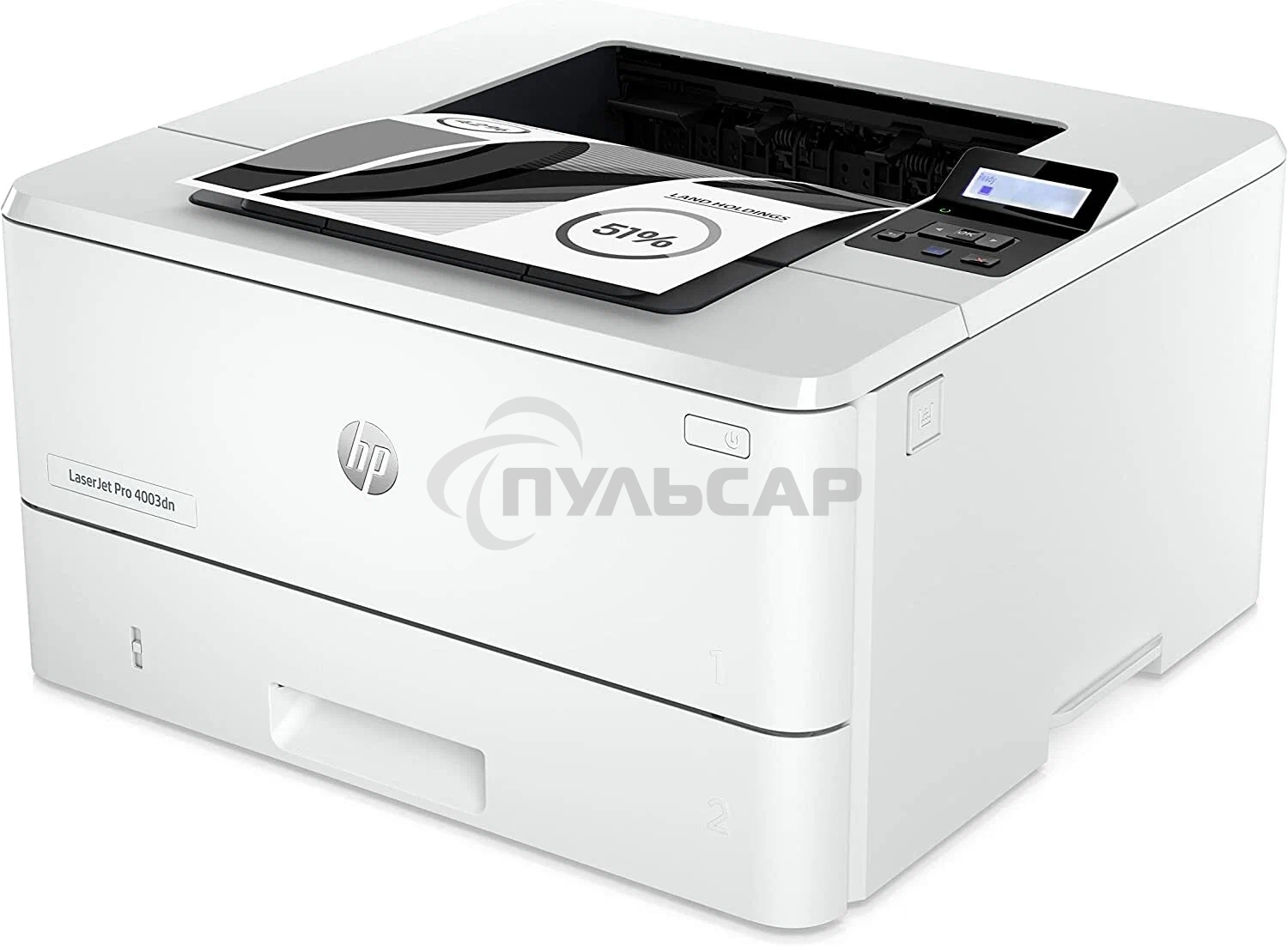 Принтер лазерный HP LaserJet Pro 4003dn (2Z609A), A4, ч/б, печ. до 40 стр/мин., 1200 x 1200 dpi, USB, RJ-45, Air Print, Mopria