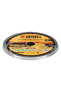 Круг отрезной по металлу Denzel WA60TBF 125х1.0х22.2мм в метал.банке, 10шт. 737610