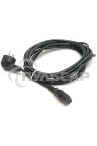 Кабель питания Cord Power Gembird/Cablexpert PC-186 / 1.8м, Schuko- C13, 6А, черный, с зазем.