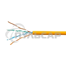 Кабель SkyNet Premium UTP-LSZH 4x2x0,51, низкое дымовыделение, нулевое содержание галогенов, медный, FLUKE TEST, кат.5e, однож., 100 м, box, оранжевый