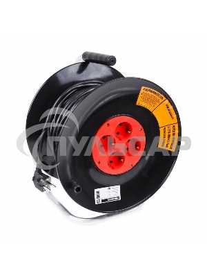 Удлинитель силовой на катушке 4 гнезда с/з 30 м 3х1 мм² STANDART PROCONNECT