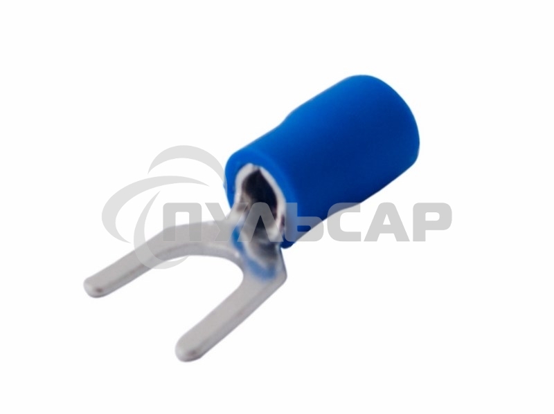 Наконечник вилочный изолированный 6.5 мм 1.5-2.5 мм² (НВи 2.5-6/НВи 2-6) синий Rexant