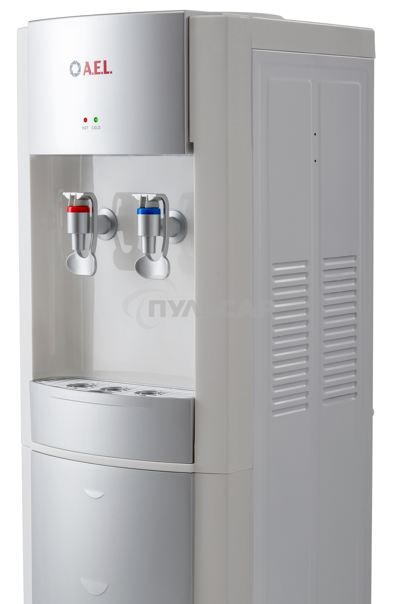 Кулер AEL LD-AEL-28 напольный электронный белый/серебристый