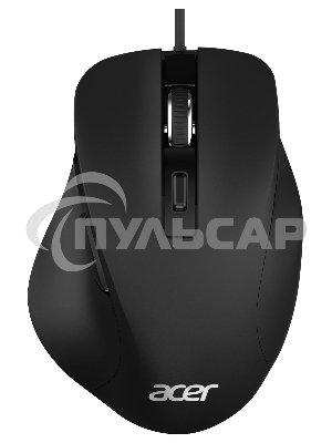 Мышь проводная Acer OMW120 черный, 2000 dpi, USB, кнопки - 6