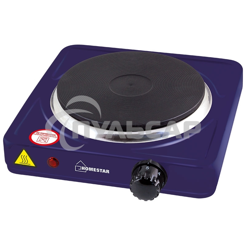 Электрическая плитка Homestar HS-1102, 1 конф. сапфир, блин 1000 Вт