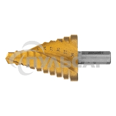 Сверло Matrix ступенчатое 9-12-15-18-21-24-27-30-33-36мм hss спиральный профиль шестигранный