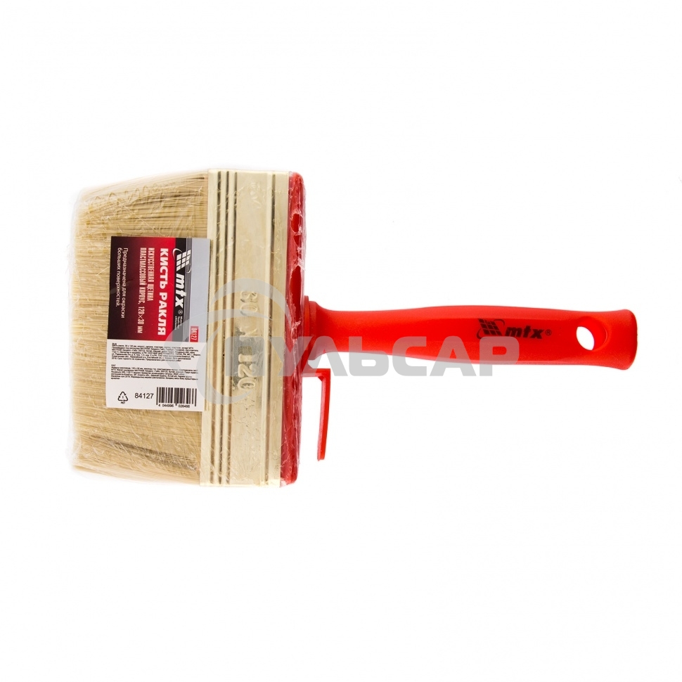 Кисть-ракля, 30 х 120 мм, искусст. щетина, пластмас. корпус, пластмас. ручка MTX 84127