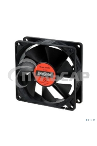 Вентилятор для корпуса ExeGate ExtraPower EP08025H3P черный, 80 мм, 2300 об/мин, 24 дБ, 3 pin