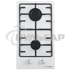 Газовая варочная панель Maunfeld EGHE.32.3EW/G Домино, • Тип: газовая 30см • Тип установки: независимая • Управление: фронтальное, переключатели поворотные • Нагревательный элемент: конфорка, 2шт • Мощность конфорок, Вт: 2600, 1700 • Материал исполнения: 