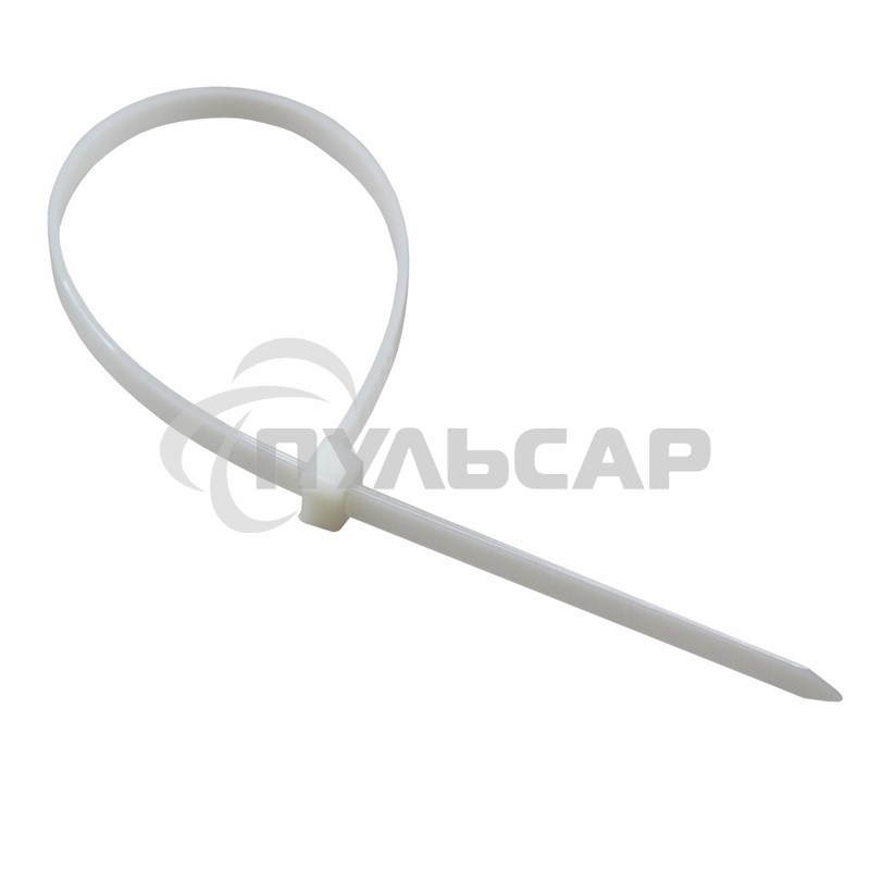 Хомут-стяжка кабельная нейлоновая Rexant 600 x 7.6 мм, белая, упаковка 100 шт.