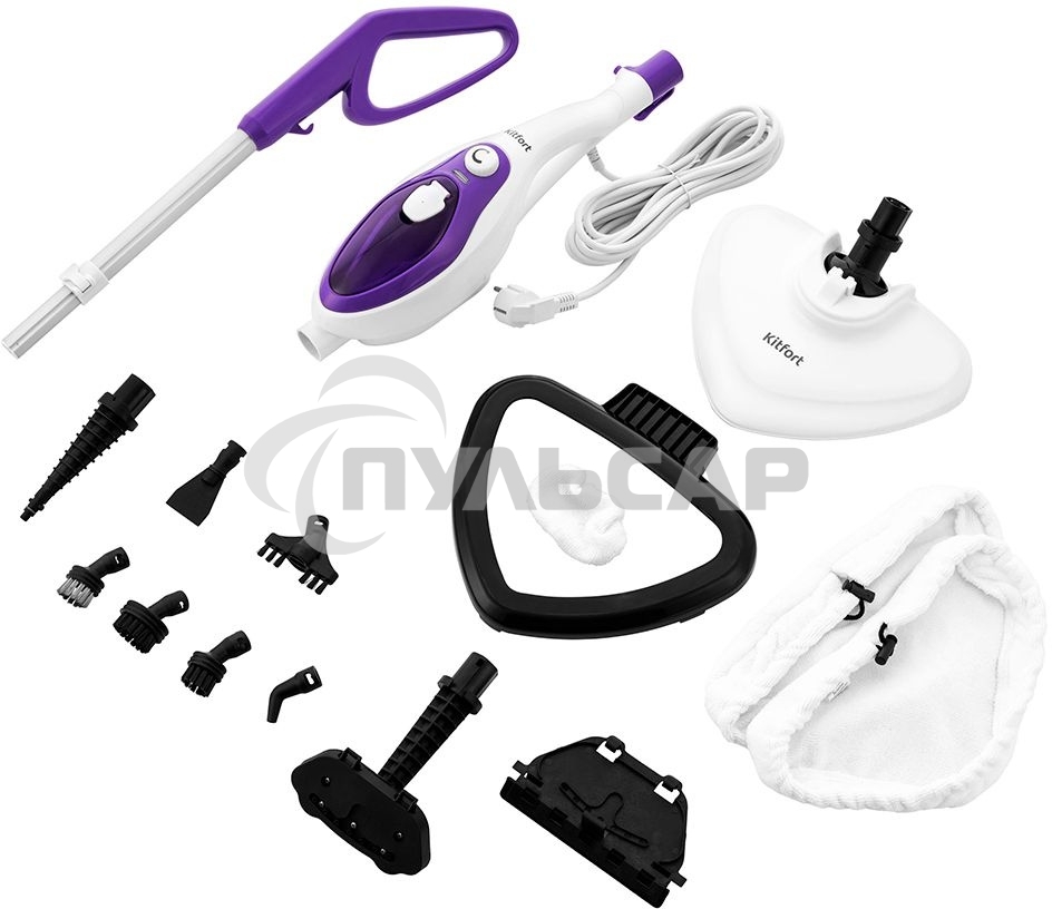 Швабра паровая Kitfort KT-1004-4 1500Вт фиолетовая