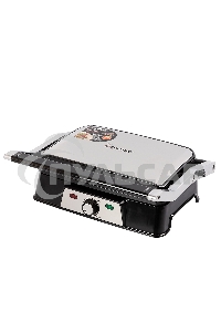 Электрический пресс-гриль Endever Grillmaster 220, серебристый/черный