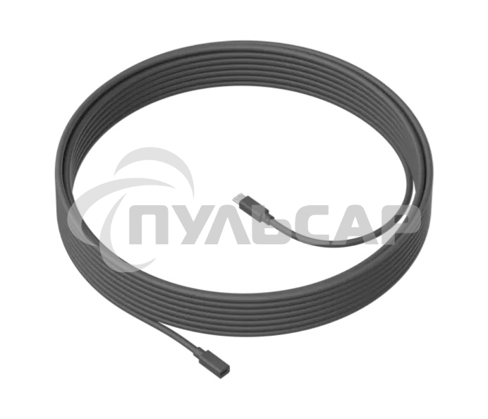 Кабель LOGITECH MeetUp 10m Mic Cable - GRAPHITE - WW - MEETUP 10M MIC CABLE