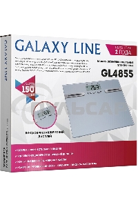 Весы напольные многофункциональные Galaxy Line GL 4855, серый, электронные, элемент питания типа 