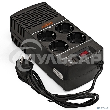 Стабилизатор ExeGate Power AD5000-1200 (1200VA/600W, диапазон 150...280В, 4 евророзетки)