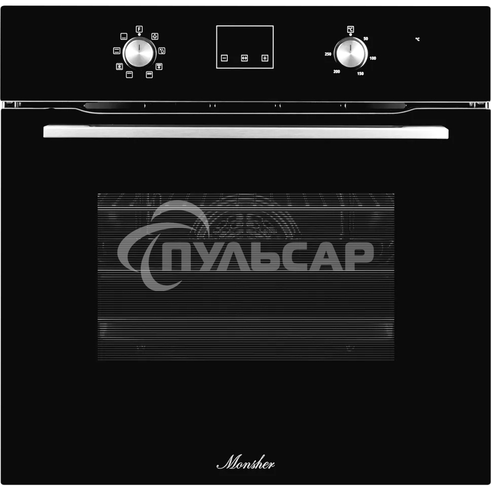 Встраиваемый духовой шкаф MOE 6183 B 60 см, 8 режимов, High-Tech, 70 л, гидролизная очистка, черный