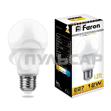 Лампа светодиодная Feron LB-93 12W 230V E27 2700K A60