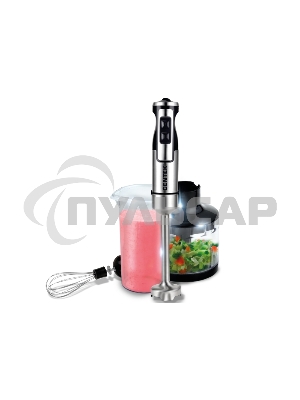 Блендер Centek CT-1338 (черный/сталь) 1300Вт DC мотор, РЕГУЛЯТОР МОЩНОСТИ сLED, стакан, чоппер, венчик