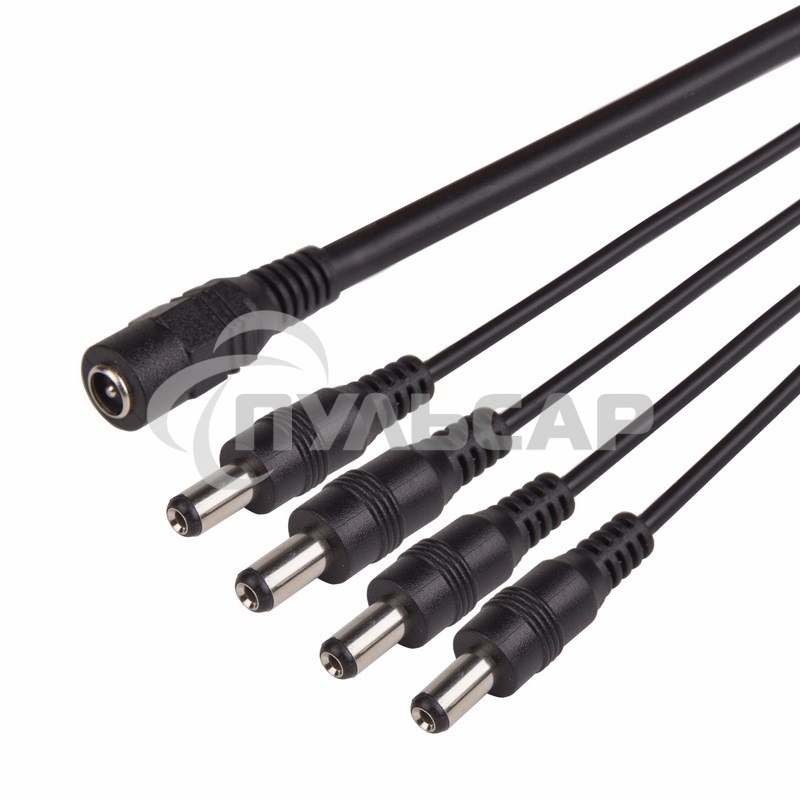 Разветвитель питания на 4 разъема 2,1х5,5 мм Rexant