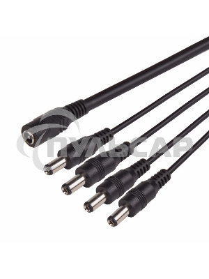 Разветвитель питания на 4 разъема 2,1х5,5 мм Rexant