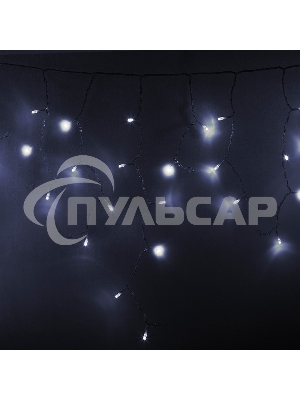 Гирлянда Neon-night Айсикл (бахрома) светодиодный, 4,8 х 0,6 м, прозрачный провод, 230 В, диоды белые, 176 LED