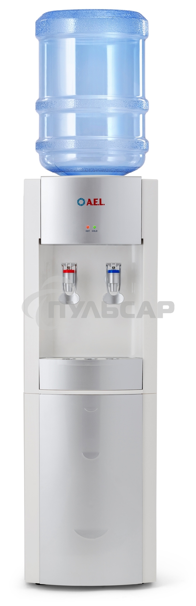 Кулер AEL LD-AEL-28 напольный электронный белый/серебристый