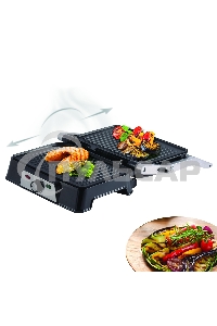 Электрический пресс-гриль Endever Grillmaster 220, серебристый/черный