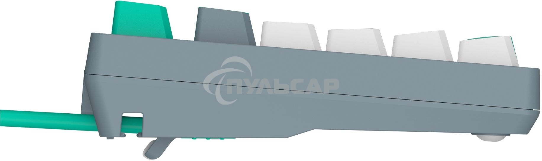 Клавиатура проводная A4Tech Bloody S87 Energy USB серый/зеленый