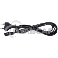 Кабель питания для ноутбуков, аудио/видео техники Gembird PC-184-VDE-1.8М, 1,8м, VDE, 2-pin, черный, пакет