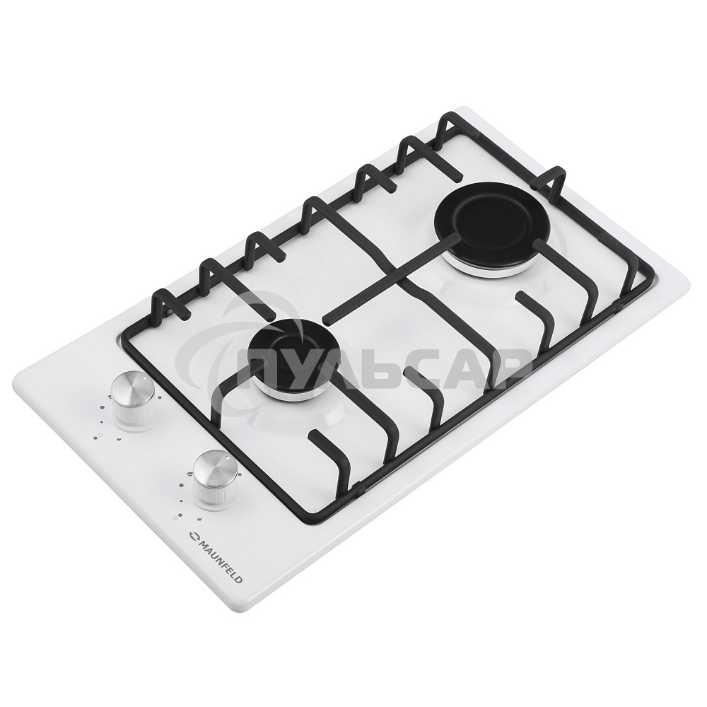 Газовая варочная панель Maunfeld EGHE.32.3EW/G Домино, • Тип: газовая 30см • Тип установки: независимая • Управление: фронтальное, переключатели поворотные • Нагревательный элемент: конфорка, 2шт • Мощность конфорок, Вт: 2600, 1700 • Материал исполнения: 