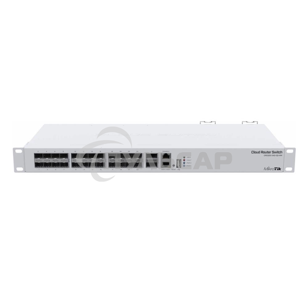 Коммутатор в стойку MikroTik CRS326-24S+2Q+RM, 24х SFP+, 2x QSFP+