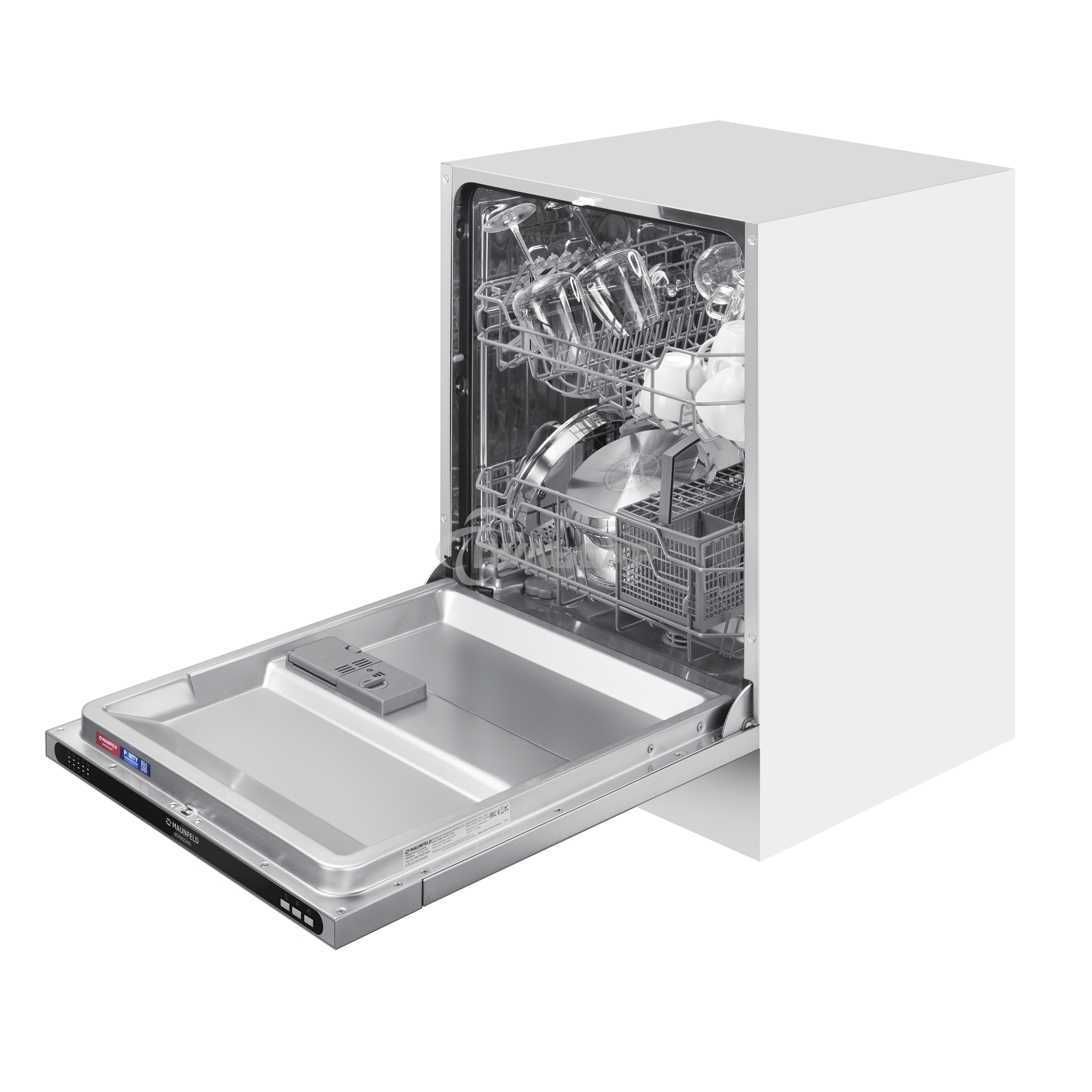 Встраиваемая посудомоечная машина Maunfeld MLP6022A01, черный, 59.8 см, 12 компл., 49 дБ, класс A++