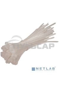 Стяжка нейлоновая Exegate EX253846RUS неоткрывающаяся CV-100W, 100мм, упак. 100шт белая