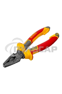 Плоскогубцы комбинированные, диэлектрические трехкомпонентные рукоятки до 1000 В, 165 мм Denzel