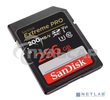 Флеш карта SD 256GB SanDisk SDXC Class 10 V30 UHS-I U3 Extreme Pro 200MB/s