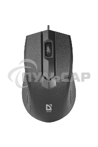 Мышь проводная Defender Optimum MB-270 черный, 1000 dpi, USB, кнопки - 3