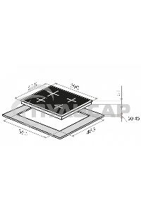 Газовая варочная панель Maunfeld EGHG.64.23CB/G