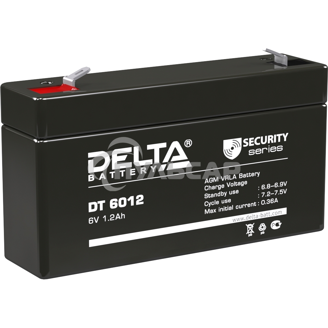 Батарея Delta DT 6012 (6V, 1.2Ah)