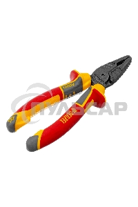 Плоскогубцы комбинированные, диэлектрические трехкомпонентные рукоятки до 1000 В, 165 мм Denzel