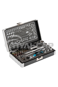Набор бит GROSS 11625и головок торцевых 1/4'' карданный ключ трещотка адаптер s2 37шт.